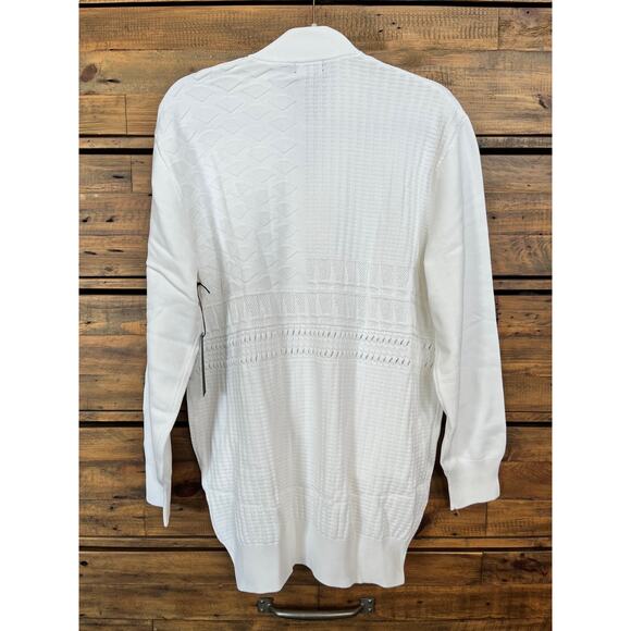 DIAMOND SUPPLY CO. Women's Quartz Varsity White Cardigan Sz L NWT - Picture 2 of 10